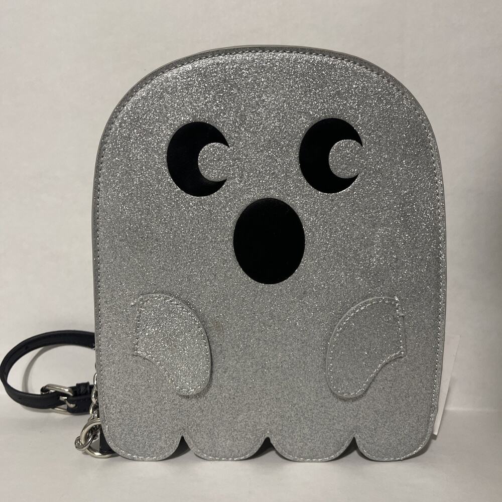 Mad Engine Fine By Me Glitter Silver Ghost Crossbody Bag‎ NEW - Picture 2 of 10